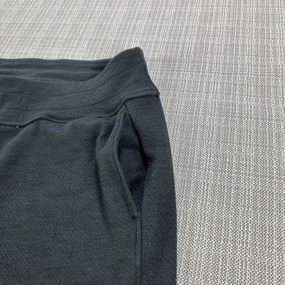 Prana Joggers Womens Large‎ Pull On Pants Black Textured Comfort Outdoors Lounge - Picture 3 of 11